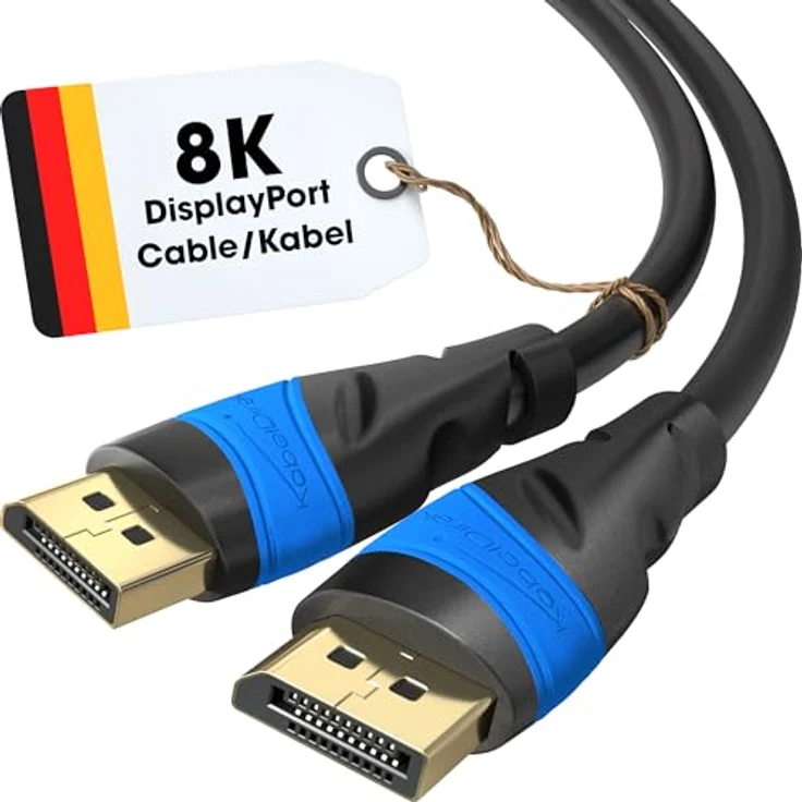 KabelDirekt - DisplayPort Kabel - 2m - (4K 60HZ DisplayPort zu DisplayPort Version 1.2) - TOP Series – Bild 2