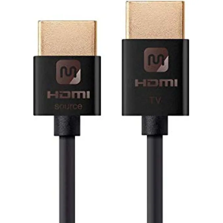 Monoprice Ultra Slim Active High Speed HDMI Kabel, 18 Gbit/s, 15 ft Schwarz
