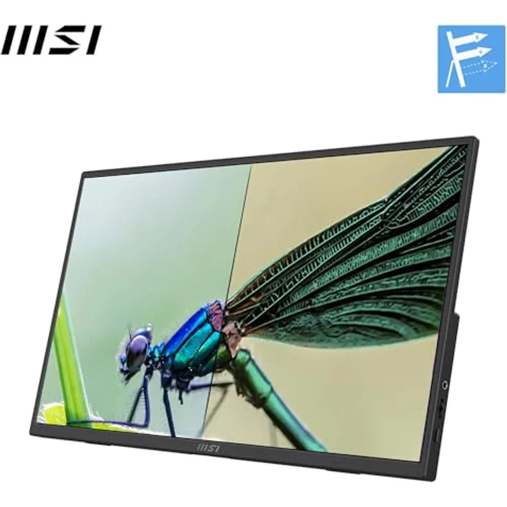 MSI Pro MP165DE E6, 15.6" Full HD Monitor mit IPS Panel, 60 Hz, 4 ms Reaktionszeit, neigbar, schwarz – Bild 4