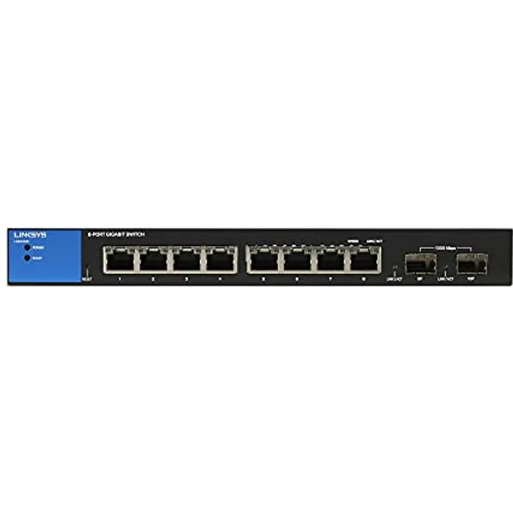 Linksys 8-Port Managed Gigabit-Ethernet-Switch mit 2 SFP-Uplinks
