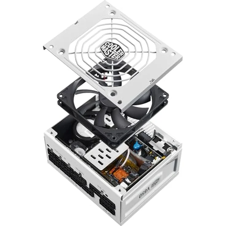 Cooler Master V850 SFX Gold ATX 3.1, 850 W PC Netzteil, Weiss mit hoher Energieeffizienz und flexiblen Anschlussmöglichkeiten – Bild 4