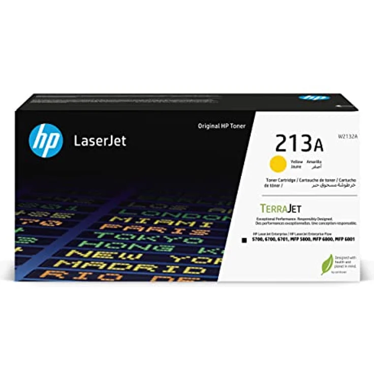 HP 213A Gelb Original Laserjet-Tonerkartusche, geeignet für HP LaserJet Enterprise, bis zu 3.000 Seiten, TerraJet Technologie – Bild 1