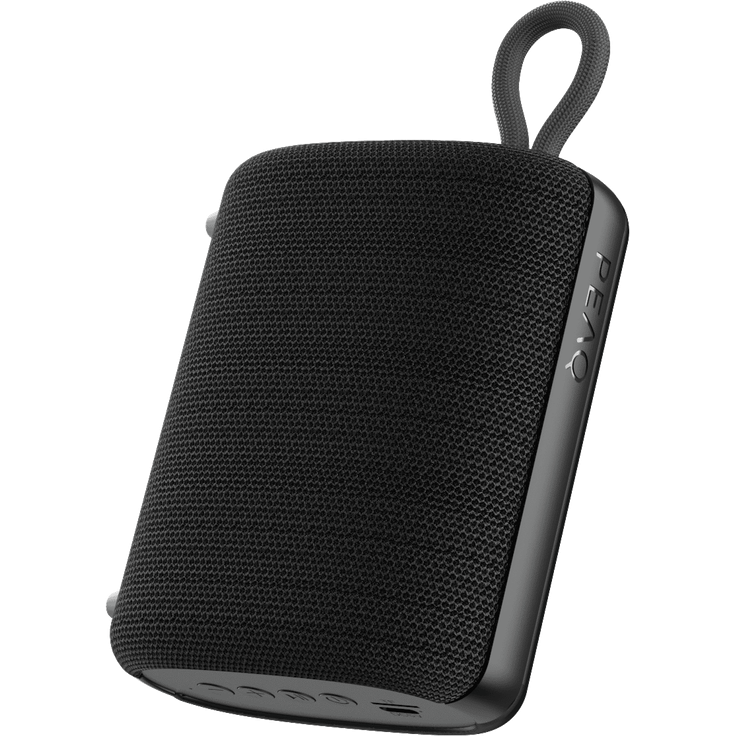 PEAQ PPA 106-BK, Bluetooth Lautsprecher mit kräftigem Sound, Schwarz