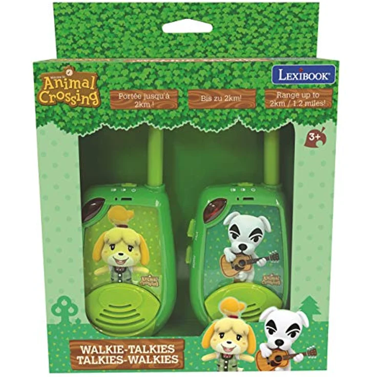 Lexibook Walkie-Talkie Animal Crossing, grün, Reichweite 2 km, mit Morse-Funktion, lautstärkeregelung, 6 AAA-Batterien erforderlich – Bild 6