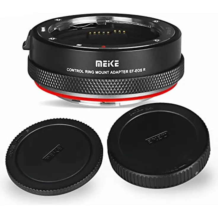 Meike MK-EFTR-B Adapter für Canon EF/EF-S Objektive mit Autofokus und Steuerring, für Canon EOS R RP R5 R6 und RED Komodo Kameras