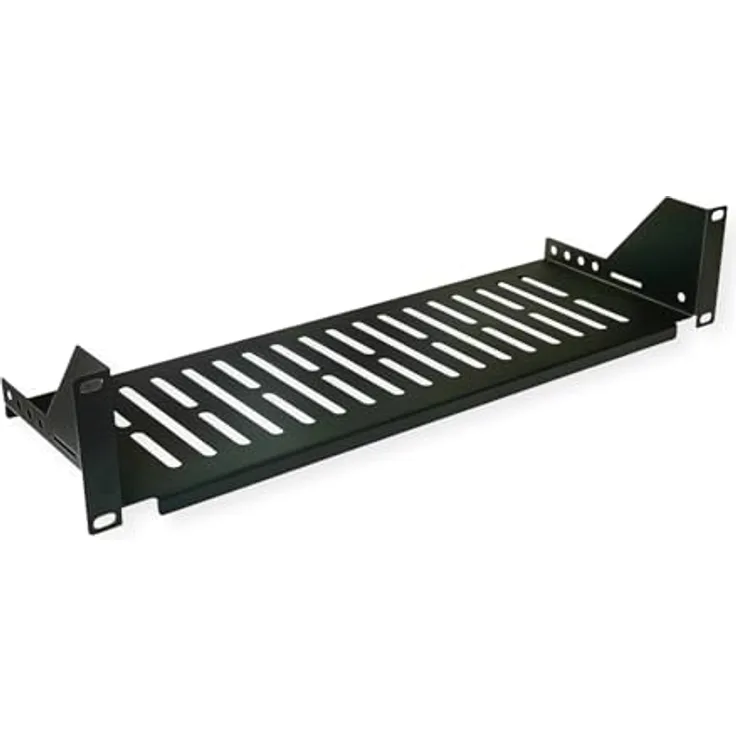 VALUE 19"-Geräteträger, 485 x 150mm, 2HE, max. 10 kg, schwarz