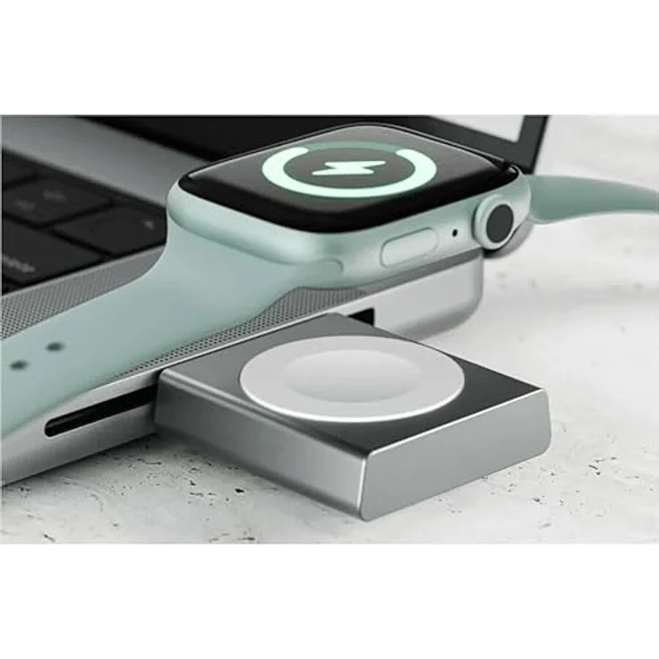 Alogic Magnetic Apple Watch Charger, Smartwatch Zubehör mit Magnetladung, Weiss – Bild 3