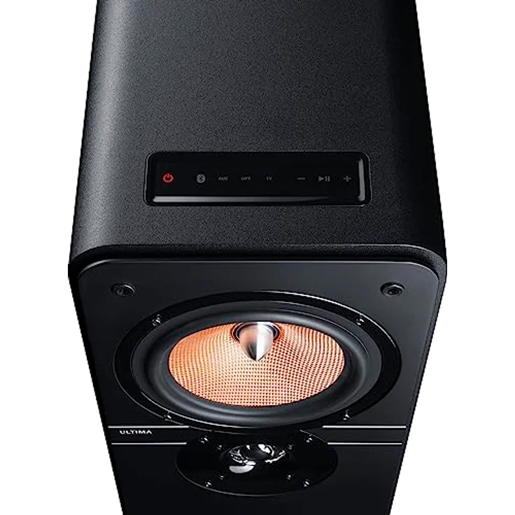 Teufel Ultima 40 Aktiv - Aktives 3-Wege-Lautsprecher-Paar, Bluetooth aptX, Dolby Audio, HDMI ARC, Surround Option, 260W, Bassreflex, Integrierter Verstärker- Schwarz – Bild 5