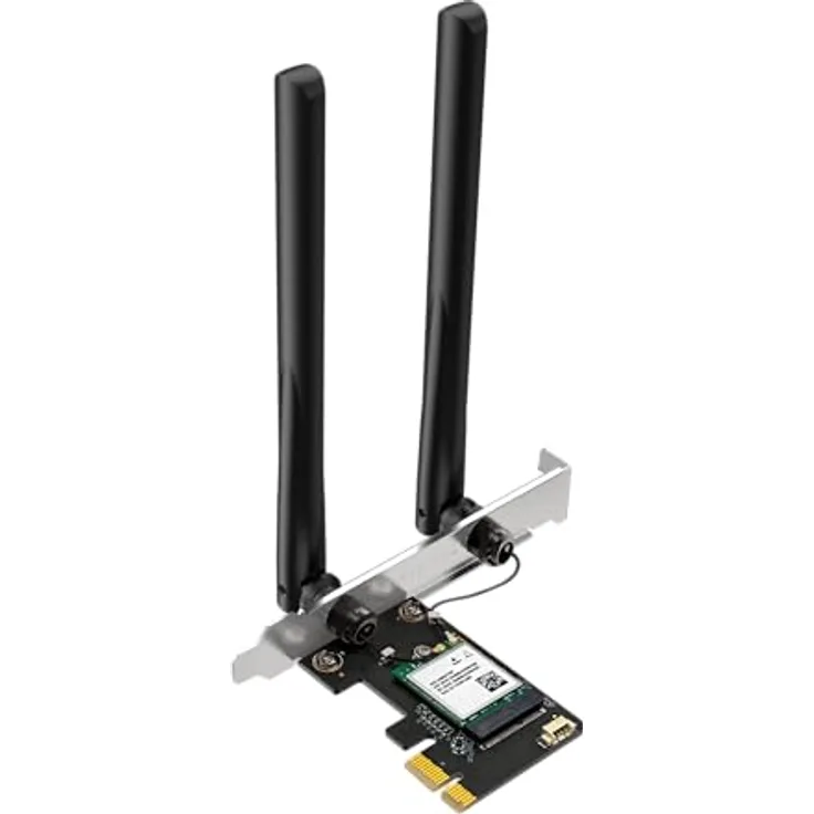 TP-Link MA70XE AX1800 PCIe WLAN/Bluetooth Adapter, Wi-Fi 6E (802.11ax), 1201 Mbit/s, Schwarz