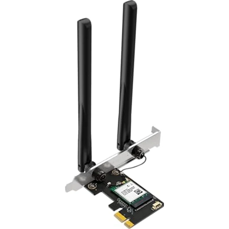 TP-Link MA70XE AX1800 PCIe WLAN/Bluetooth Adapter, Wi-Fi 6E (802.11ax), 1201 Mbit/s, Schwarz – Bild 1