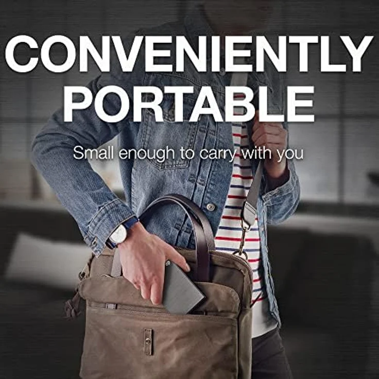 Seagate One Touch 1TB tragbare externe Festplatte, Hardwareverschlüsselung mit Kennwortzugriff, PC, Notebook & Mac, USB 3.0, Schwarz, inkl. 2 Jahre Rescue Service, Modellnr.: STKY1000400 – Bild 3