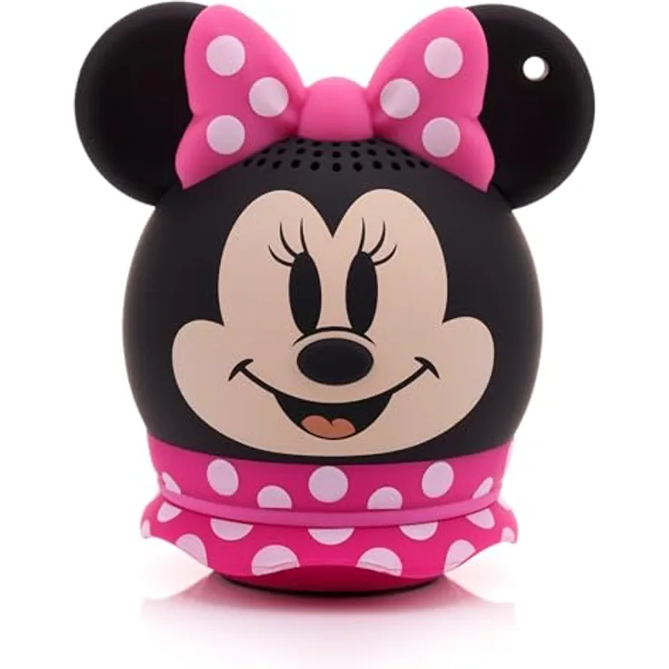 Bitty Boomers Disney-Minnie Pink Bluetooth-Lautsprecher mit Selfie-Fernbedienung