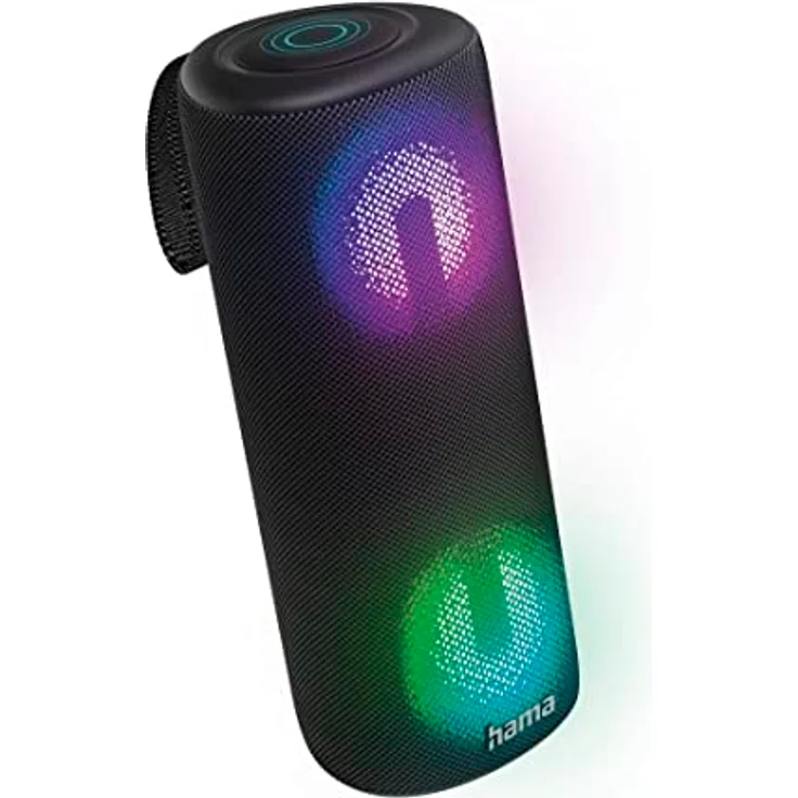 Hama Pipe 3.0 (14 h, Batteriebetrieb), Bluetooth Lautsprecher, Schwarz mit RGB-LED-Beleuchtung, Equalizer und Freisprecheinrichtung – Bild 9