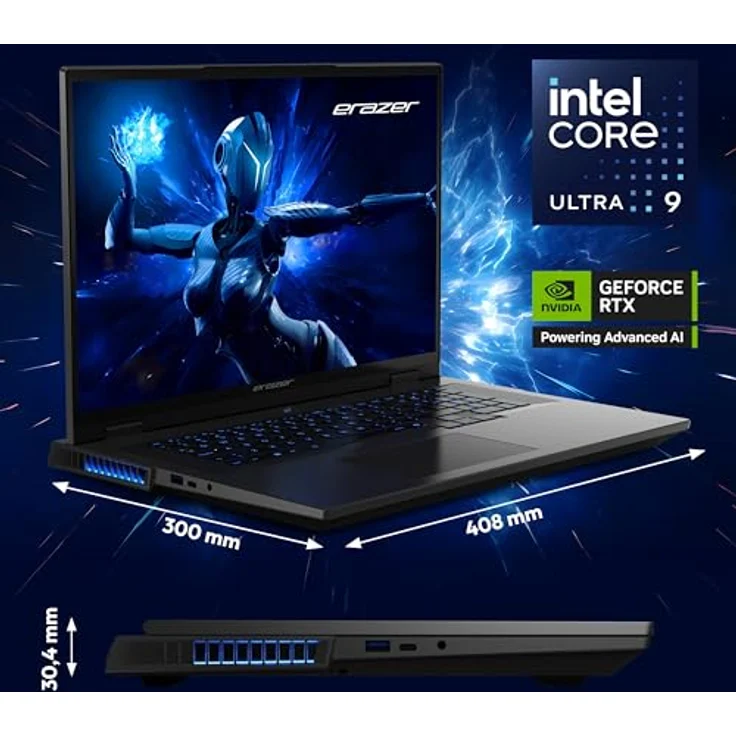 MEDION Beast 18 X1 30039675, 18" QHD+ Laptop mit Intel® Core™ Ultra 9-275HX, 32GB RAM, 2TB SSD, RTX 5090, schwarz, Windows 11 – Bild 3