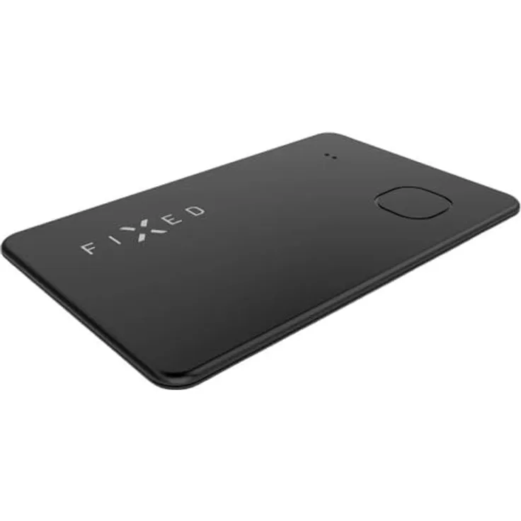 FIXED FIXTAG-Card-BK Bluetooth-Tracker, kabellos aufladbar, IP67 Nässe- und Staubschutz, Schwarz
