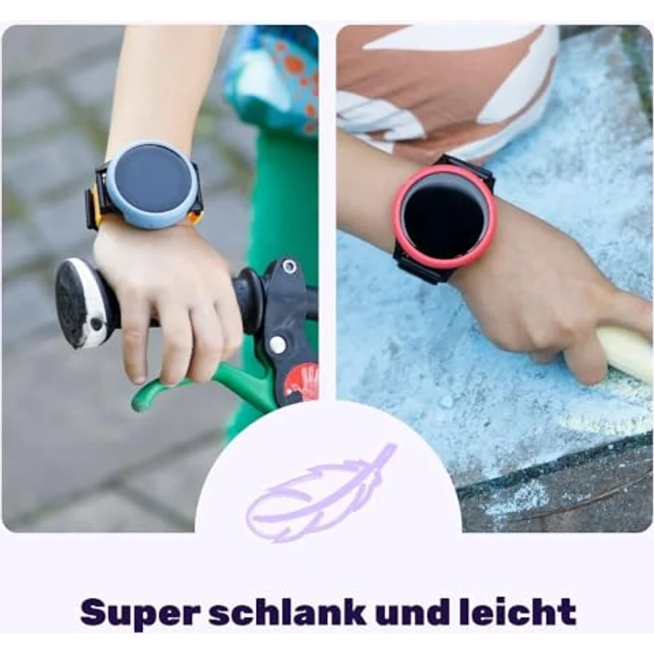 ANIO Protector Case 6, Schutzhülle und Displayschutz für Kinderuhr, kratzfest, stoßsicher, einfache Montage, volle Touchscreen-Funktionalität, Hibiscus – Bild 4