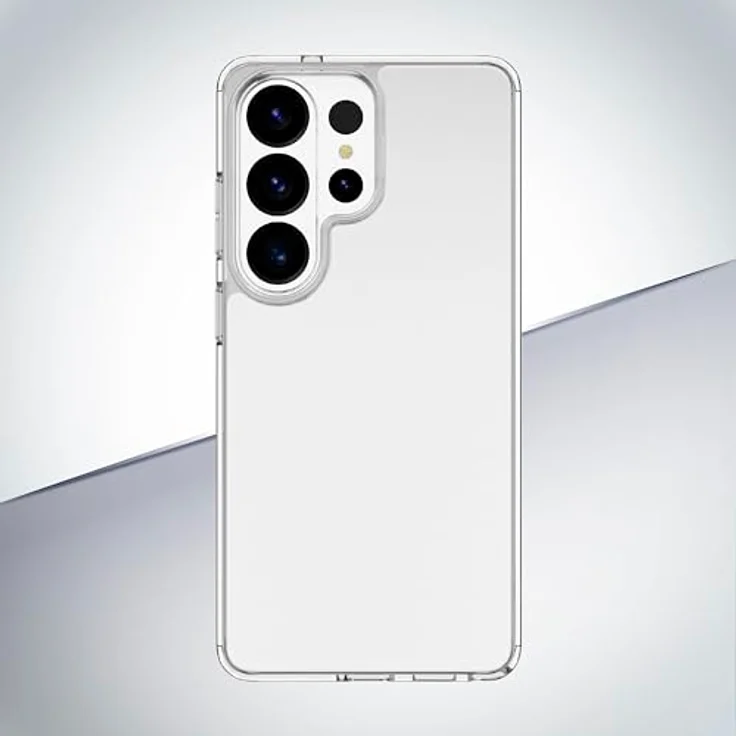 cellularline Clear Protect Galaxy S26 Ultra, transparente Handyhülle mit harter Schale, Gummirand, erhöhtem Displayschutz, Anti-Schock, military-testzertifiziert, antibakterielle Formel – Bild 2