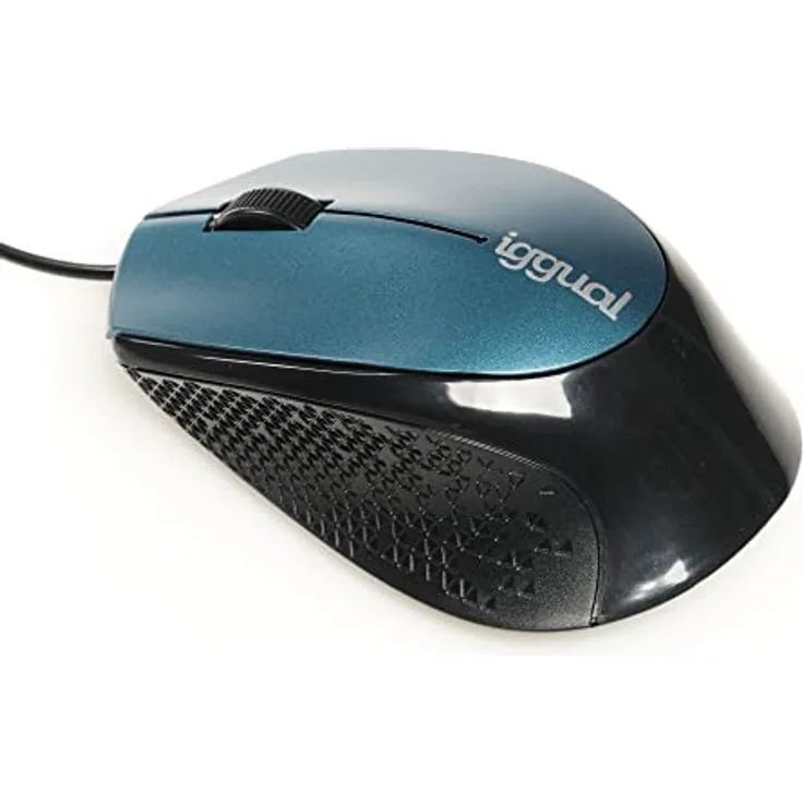 IGGUAL RATÓN ÓPTICO COM-ERGONOMIC-R-800DPI AZUL