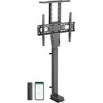 Mywall Motorisierter TV-Lift HP63-1L zum Einbau in Möbel, TV Lift Elektrisch mit Smart Home Steuerung per Tuya App+Funkfernbedienung, TV Möbel Lift für 37-65 Zoll Bildschirme, Belastung bis 60 kg