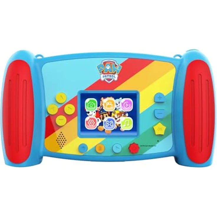 Accutime PAWC3018 Paw Patrol Interaktive Kinderkamera, 5MP Foto, 1080p Videoauflösung, 4-Fach Zoom, 5 lustige Filter & Special Effekts, 4 Coole Spiele, 2in1 Bildschirm, mit Micro SD Karte, blau – Bild 4