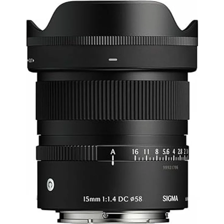 SIGMA 15mm f/1.4 DC Contemporary Weitwinkel-Objektiv, kompatibel mit Fujifilm X, mit Bouchon und étui – Bild 1