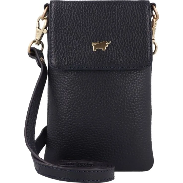 Braun Büffel Hanna Handytasche, 100% Leder, 11.5 cm, blau