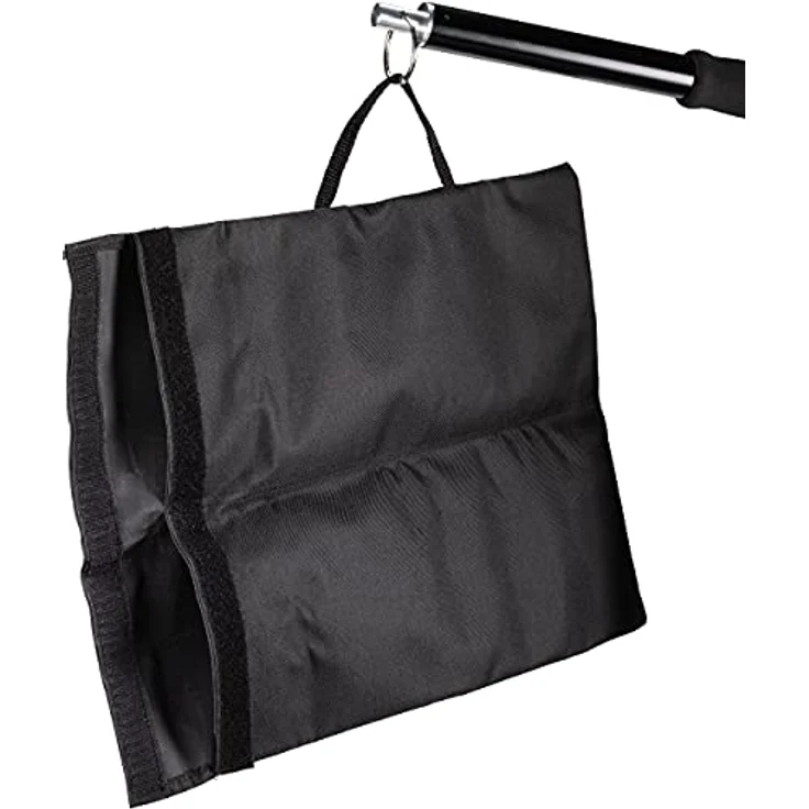 Bresser Fotostudio Galgenarm 110-116BM, Teleskop Querausleger mit 3 Sektionen und gepolsterten Handgriffen, schwarz – Bild 5