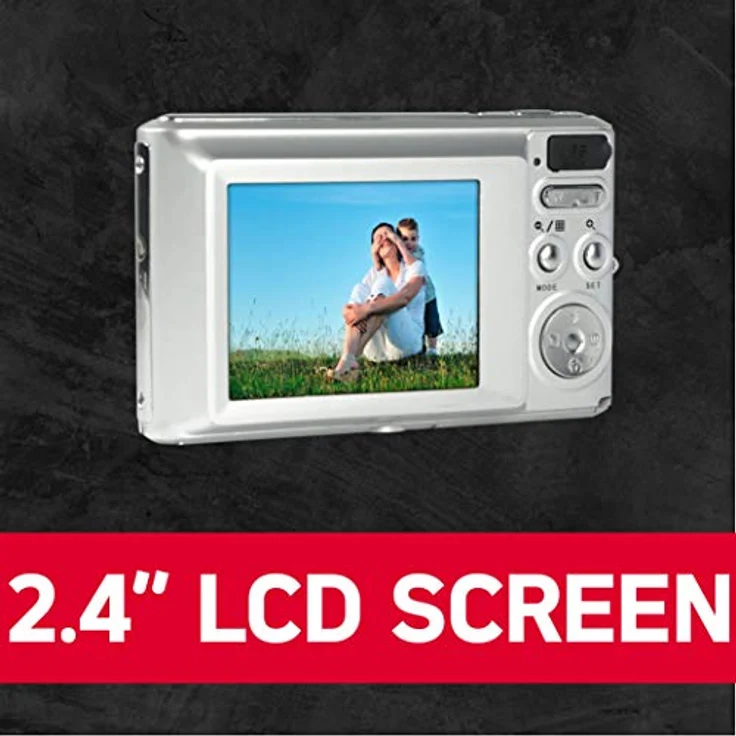 AGFA Photo – Kompakte Digitalkamera mit 21 Megapixel CMOS-Sensor, 8x Digitalzoom und LCD-Display Silber – Bild 3