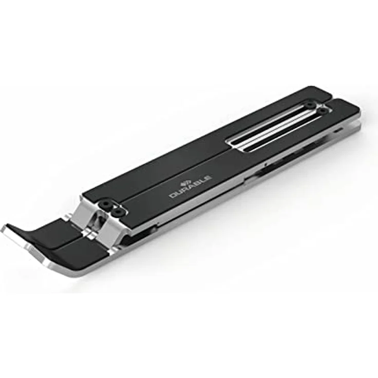 Durable Tischständer für Laptop/Tablet bis 15", faltbar und höhenverstellbar, inkl. Transportbeutel, silber, 505123 – Bild 3