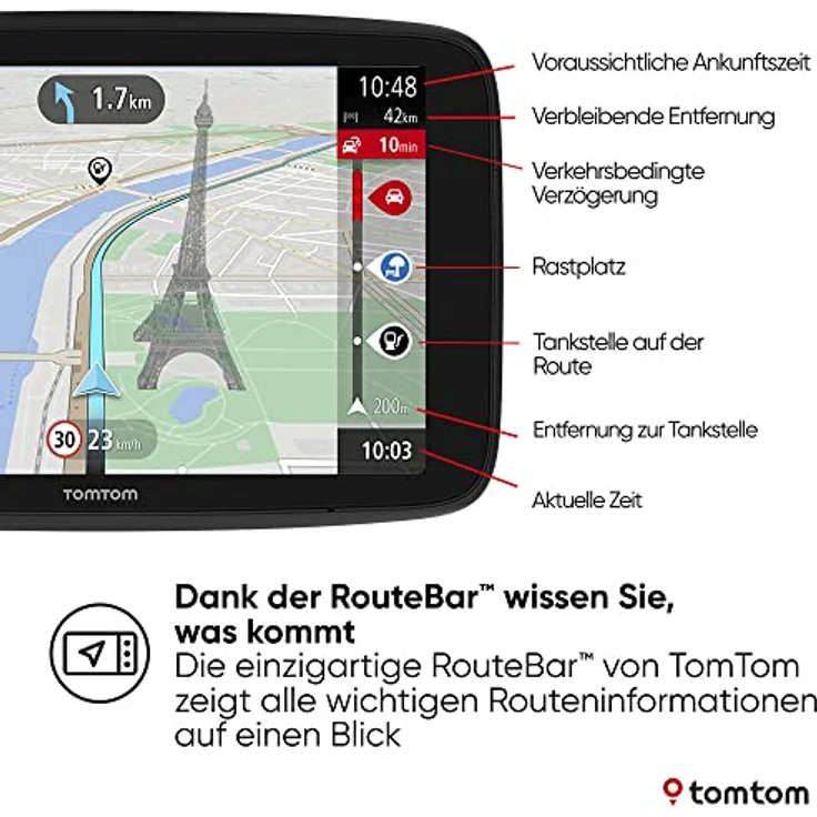 TomTom GO Navigator, 6 Zoll Navigationsgerät mit TomTom Traffic, weltweiten Karten-Updates und Wi-Fi, Bluetooth Freisprechfunktion – Bild 2