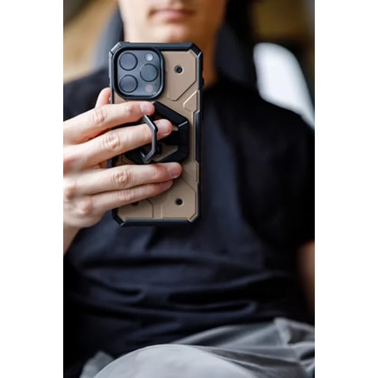 URBAN ARMOR GEAR Magnetring Halterung Ständer für magnetische Hüllen, 360° drehbar, Hoch- und Querformat, starke Magnete, olive – Bild 4