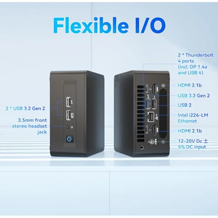 MSI Cubi NUC 13MQ-070PL, Mini-PC mit Intel Core i7-1365U, 16 GB DDR5 RAM, 1 TB SSD, Windows 11 Pro, EU Plug 220V – Bild 4