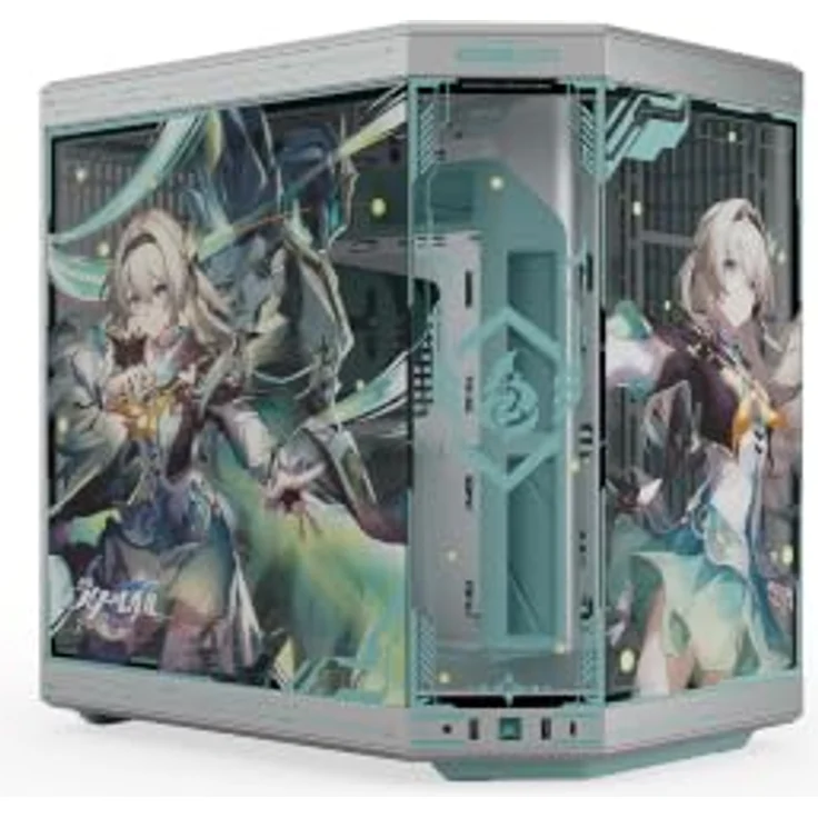 HYTE Y70 Firefly Edition, ATX Mid-Tower-Gehäuse mit Tempered Glass, hohe Kühlkapazität für 10 Lüfter – Bild 1