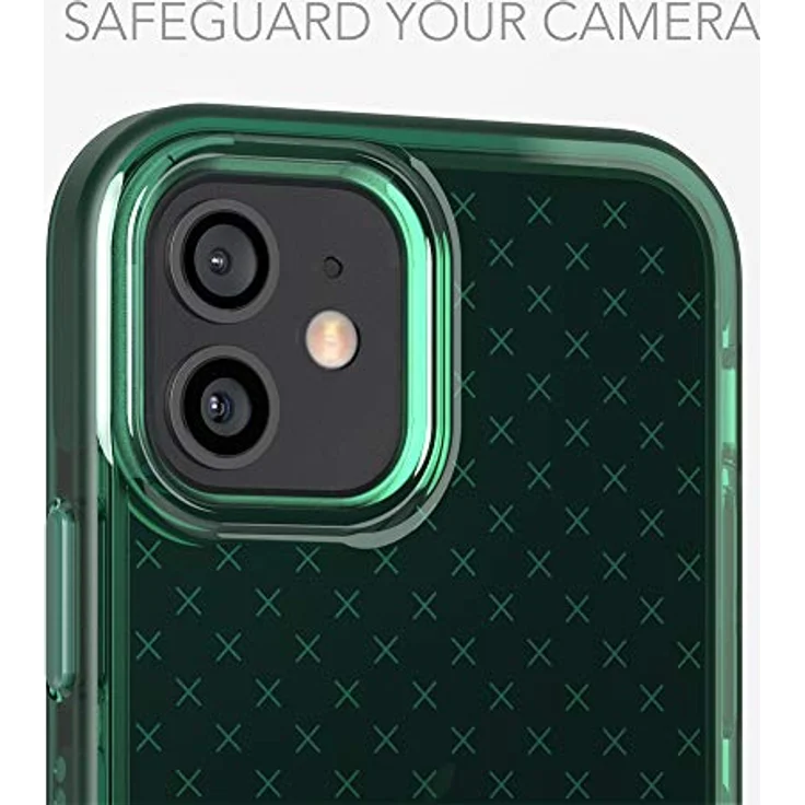 tech21 Evo Check Handyhülle für Apple iPhone 12 und 12 Pro 5G, 3,6 m Fallschutz, Mitternachtsgrün, selbstreinigend – Bild 4