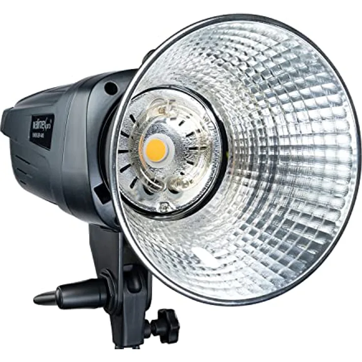 Walimex pro Emerger 400, Studioblitz mit 400 Ws Blitzleistung, 2,4 GHz Funk, kurzer Wiederaufladezeit und dimmbarem LED-Einstelllicht