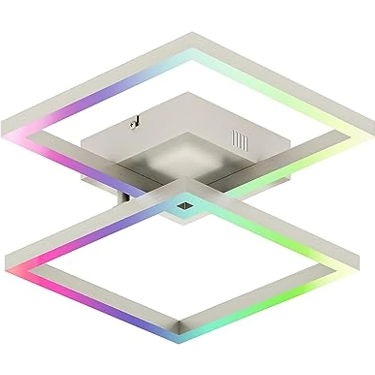 tint Smarte LED-Deckenleuchte Cano silver – Dimmbares Licht (1800-6500 K) und RGB, Alexa & Bluetooth Steuerung – Bild 4