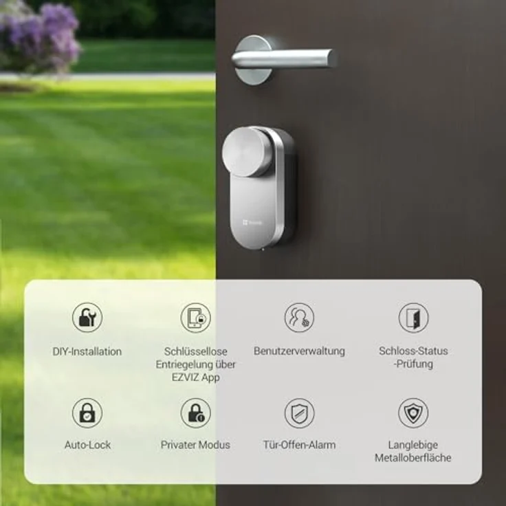 EZVIZ Smart DL01 PRO+DL01CP, Smarte Türschlösser mit App-Steuerung und schlüssellosem Zugang – Bild 2