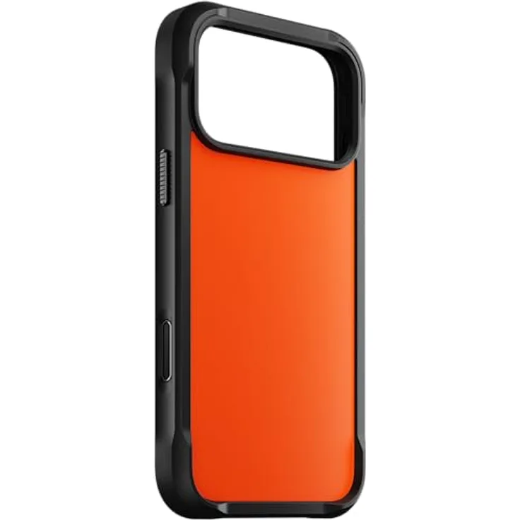 NOMAD Rugged Case für iPhone 17 Pro Max, Schutzhülle aus Polycarbonat mit TPU-Bumper, Matte PET-Rückseite, MagSafe-kompatibel, Ultra Orange