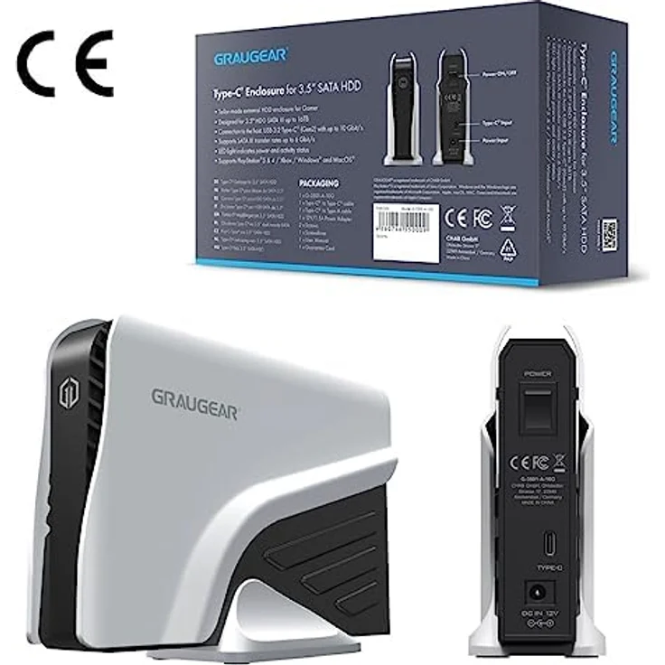 Graugear G-3501-A-10G (4 TB), Externe Festplatte mit blitzschneller USB 3.2 Type-C (Gen2) Verbindung – Bild 13