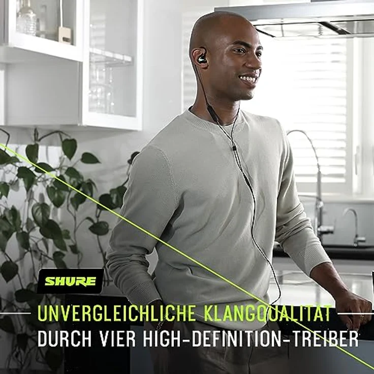 Shure SE846 Kabelgebundene Sound Isolating Ohrhörer, hochauflösender Klang, Vier Treiber, anpassbare Frequenzgang, sicherer In-Ear, abnehmbares Kabel, kompatibel mit Apple-und Android-Geräten – Grau – Bild 3