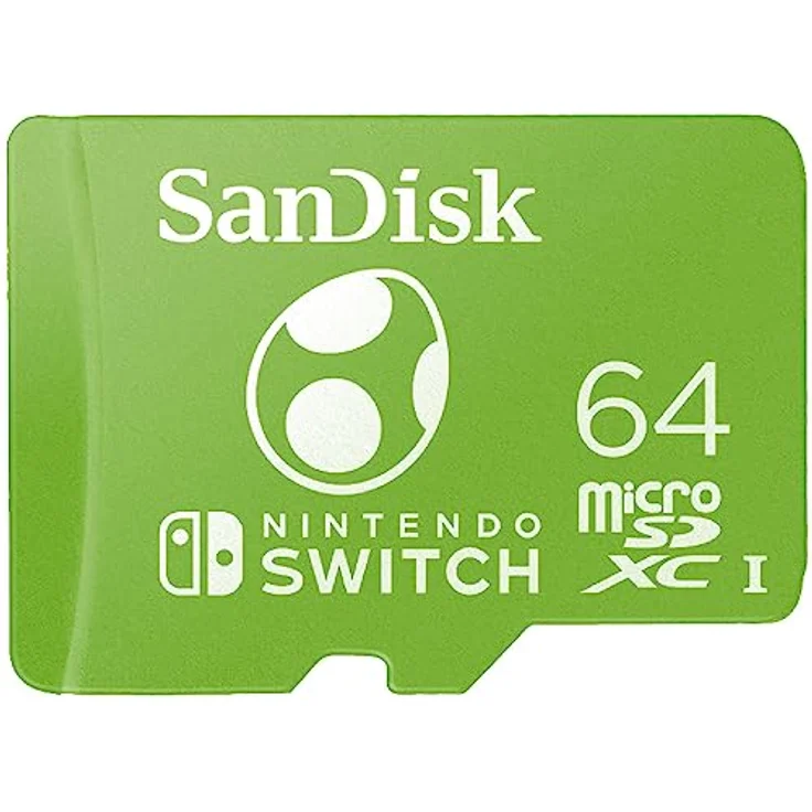 SanDisk microSDXC UHS-I Speicherkarte für Nintendo Switch Yoshi Edition 64 GB (U3, Class 10, 100 MB/s Übertragung, mehr Platz für Spiele) – Bild 1