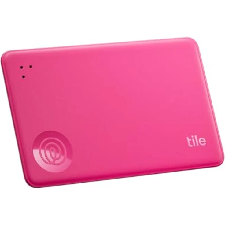 Tile by Life360 Slim (2024) – Bluetooth-Geldbörsenfinder und Gegenstandstracker, kompatibel mit iOS & Android, 105 m Reichweite, wasserdicht, 1er-Pack (Pink Punch) – Bild 1