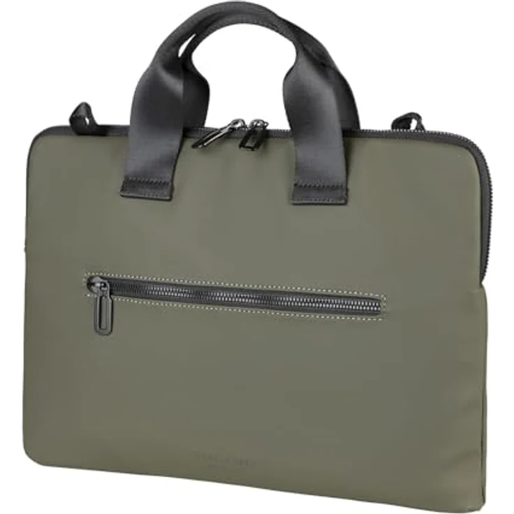 Tucano Gommo 14" Notebooktasche, wasserdichtes Design aus recyceltem Kunststoff, tumeroheline (Grün) – Bild 1