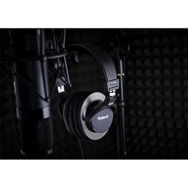 Roland RH-300 Studio-Kopfhörer Schwarz-Silber, geschlossen, breiter Frequenzbereich 10 - 25000Hz – Bild 5