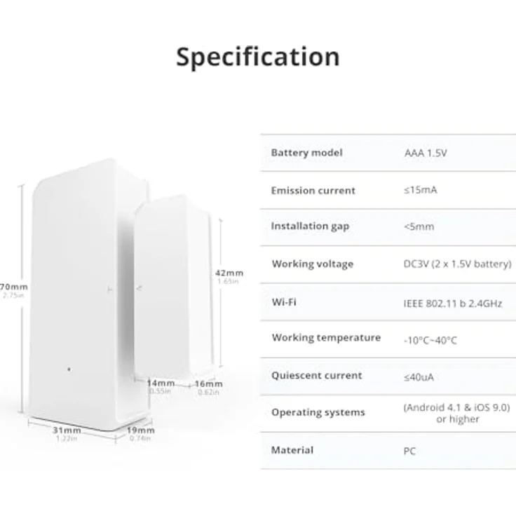 Sonoff DW2-Wi-Fi-Wireless Tür-Fenster Sensor – Bild 10
