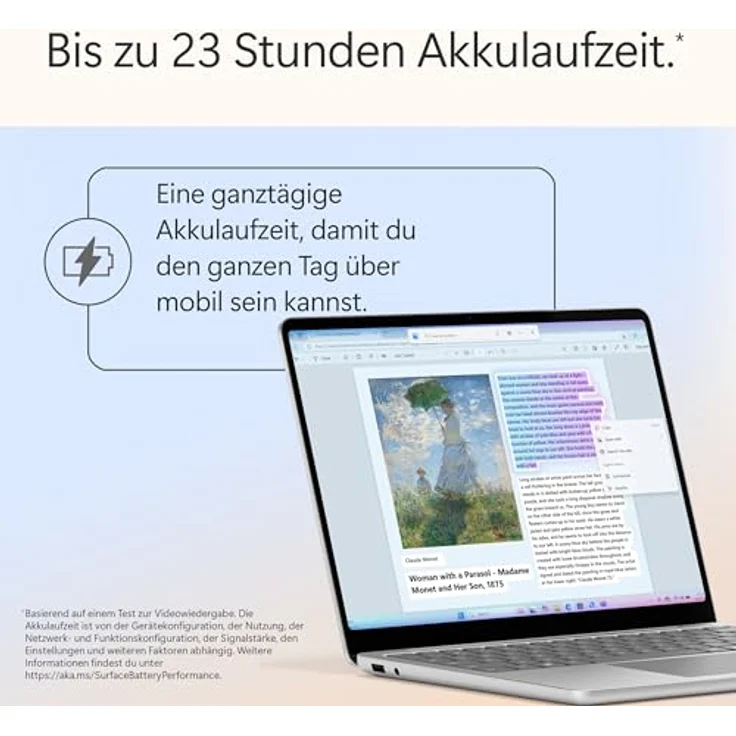 Microsoft Surface Laptop | Copilot+ PC | 13” LCD Touchscreen, Snapdragon® X Plus, 16GB RAM, 512GB SSD, Platin | Neuestes Modell, 1. Edition – Bild 3