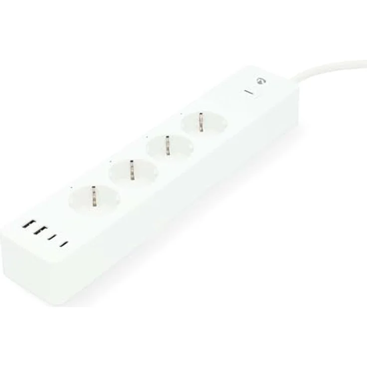 Nedis SmartLife Power Strip, Wi-Fi Hybrid 4-fach Steckdose mit 2x USB-A und 2x USB-C, 16 A, 3680 W, 2.00 m, Sprachsteuerung kompatibel mit Amazon Alexa und Google Home – Bild 2