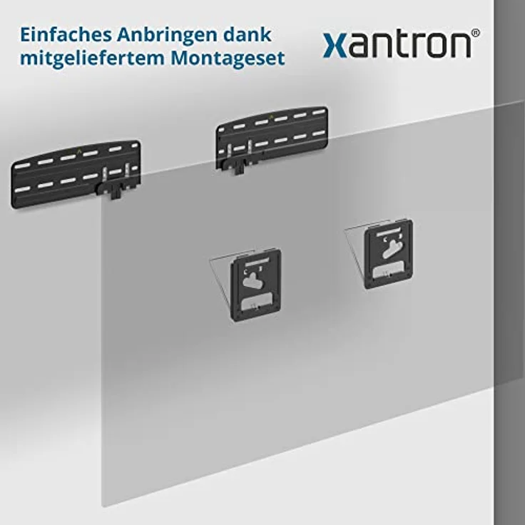 Xantron® SF01 Samsung TV Wandhalterung 43-85 Zoll/ Slim Fit max. 60kg / Fernseher , minimaler Wandabstand - inkl. Montagematerial – Bild 3