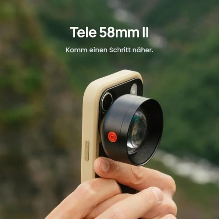 Moment Tele 58mm Mobile Lens II - T-Series, Tele-Objektiv für Smartphone mit natürlicher Tiefenwirkung und 58 mm Brennweite – Bild 2