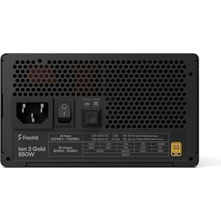 Fractal Design Ion 3 Gold 850W Black, ATX 12V Netzteil mit 80 PLUS Gold und modularen Kabeln – Bild 5